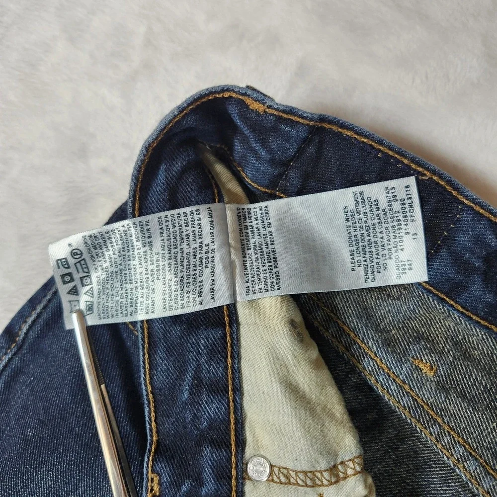 Signature by Levi Strauss Relaxed Jeans Mens 38x30 Dark‎ Wash Excellent Denim